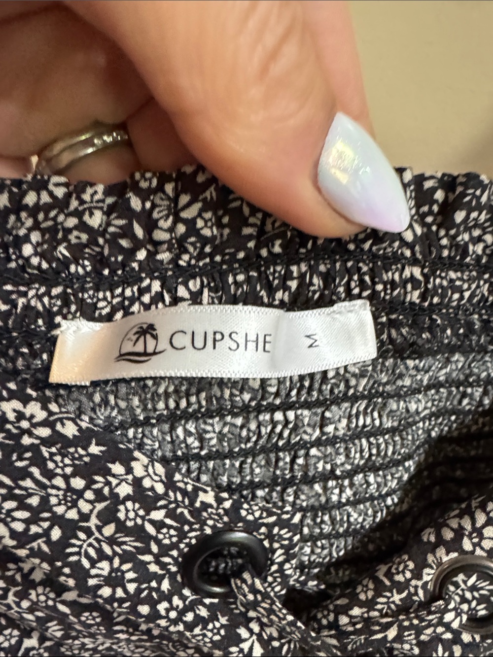 Cupshe Black and White Floral Mini Dress - Picture 2 of 5